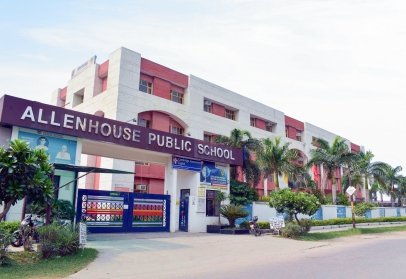 Allenhouse Public School Group's campus in Lucknow, known for academic excellence.